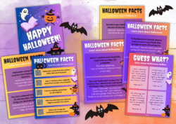 Halloween Facts - zestaw plakatów do druku - obrazek 2