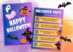 Halloween Facts - zestaw plakatów do druku - obrazek 4