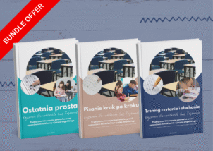 BUNDLE: Egzamin Ósmoklasisty bez Tajemnic – KOMPLETNY PAKIET 3 e-booków + karty pracy GRATIS