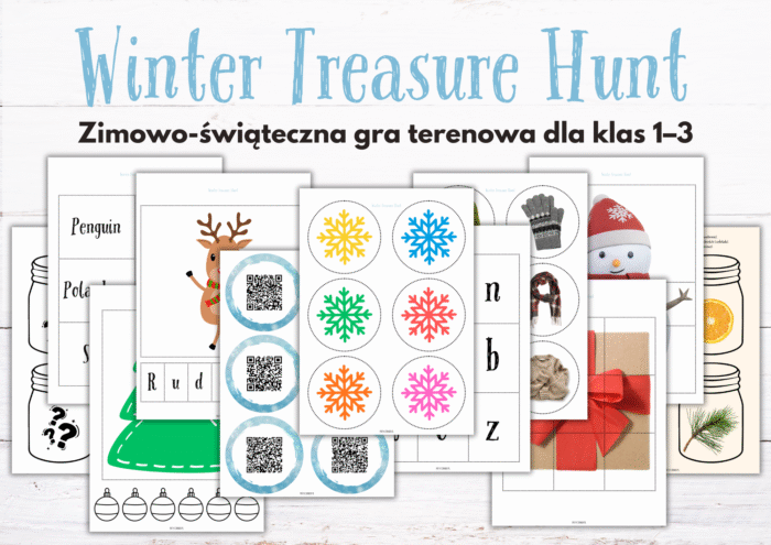 Winter Treasure Hunt – zimowo-świąteczna gra terenowa (klasy 1–3)