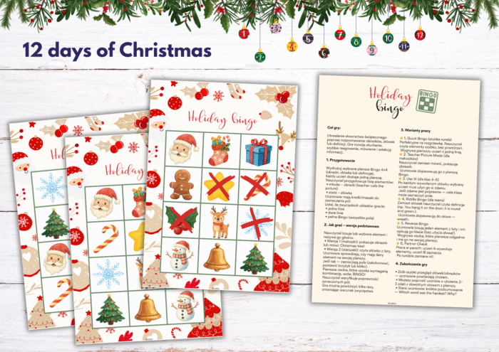 🎄🎁 DAY 9 — Holiday Bingo