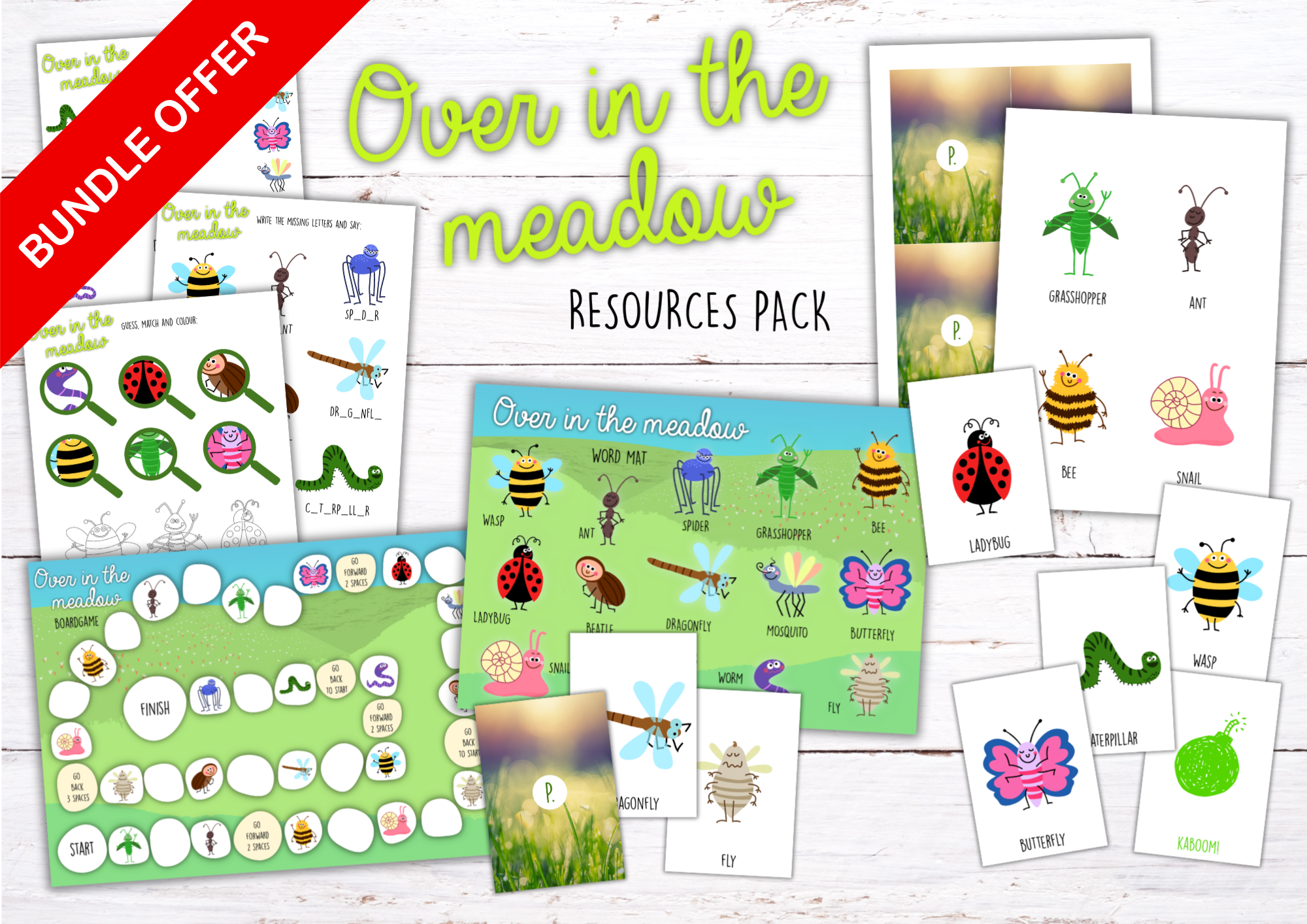 BUNDLE: Nature & Animals – tematyczne materiały PDF do druku - obrazek 3