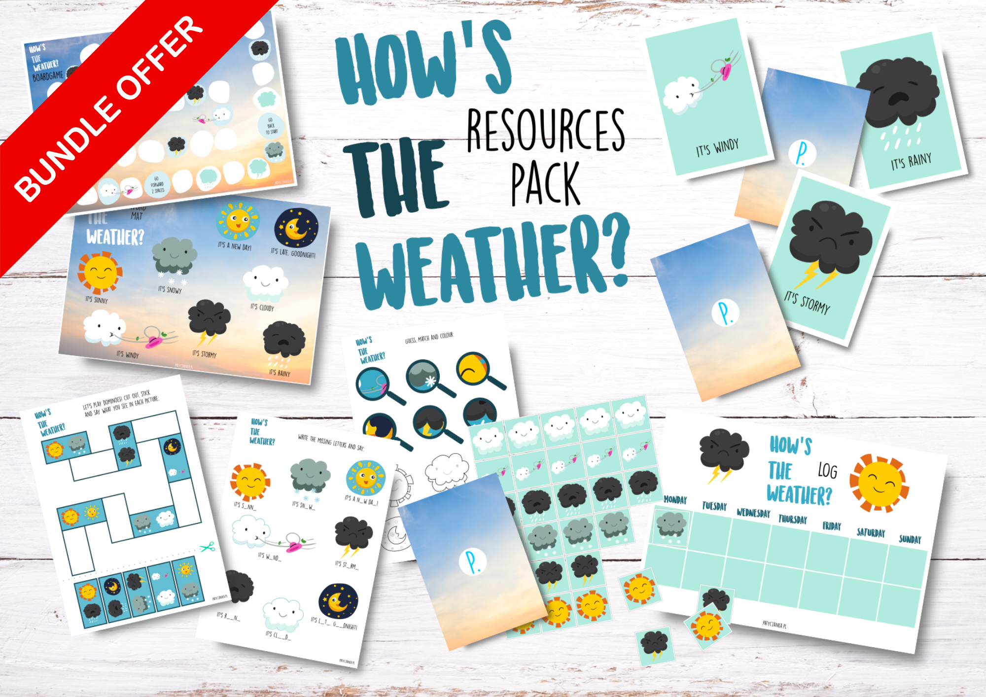 BUNDLE: Nature & Animals – tematyczne materiały PDF do druku - obrazek 4