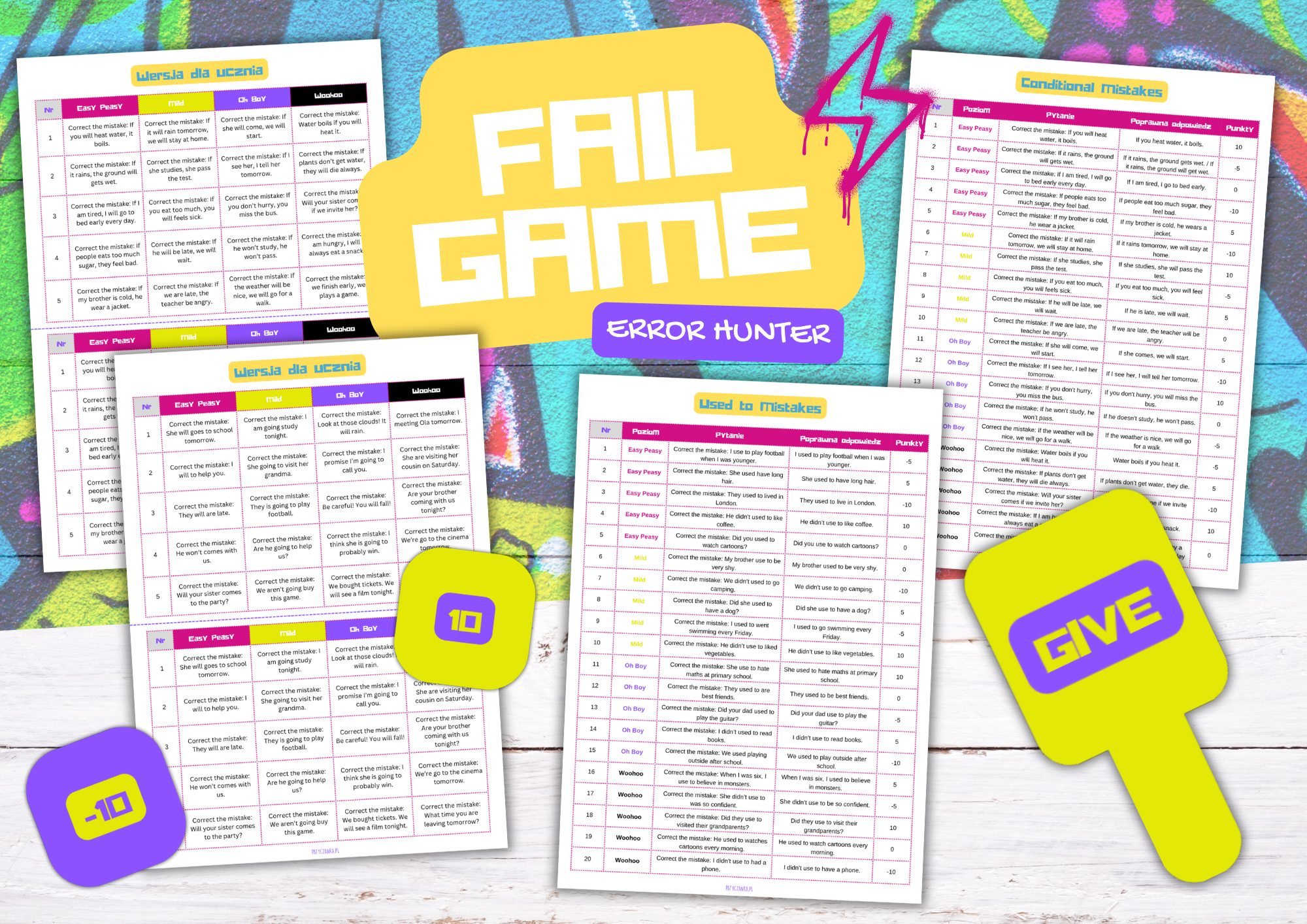 FAIL GAME | Error Hunter: gra językowa do powtórki gramatyki angielskiej - obrazek 2