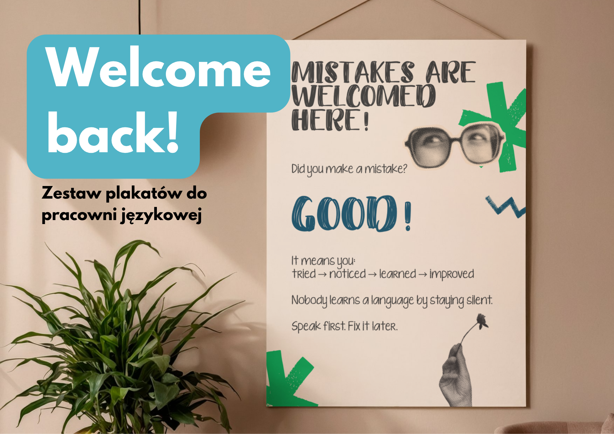 Welcome back: zestaw plakatów